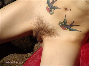 Hairy ladies. Natural Redhead strips and - XXX Dessert - Picture 11