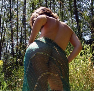 Voyeur sex. Natural Hippie stripping dow - Picture 14