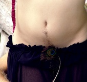 Erotic fantasy. Sexy Hippie couple with long dread locks. Follow her treasure