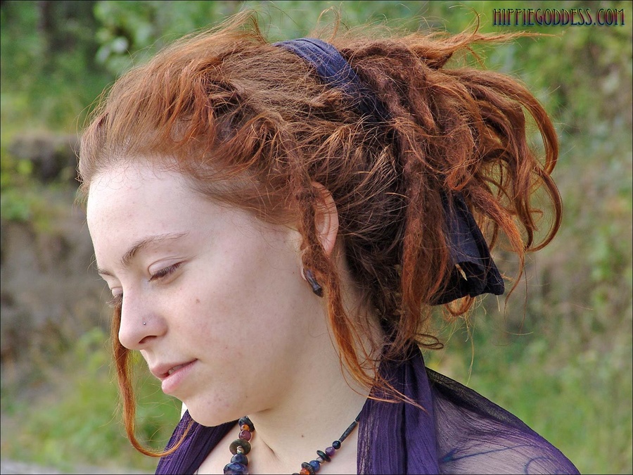 Sexy erotic. Redhead with Dreadlocks. Young - XXX Dessert - Picture 6