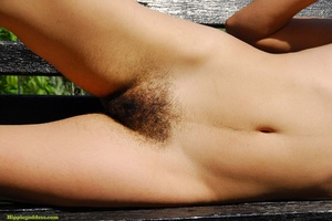 Hairy xxx. Beautiful brunette with hairy - Picture 9