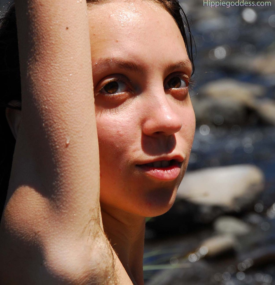 Erotica. Tiny thin hippie girl with a full  - XXX Dessert - Picture 12