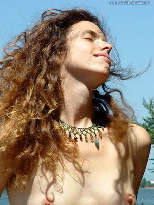 Erotic art. Mature,Hairy Hippie goddess  - Picture 16