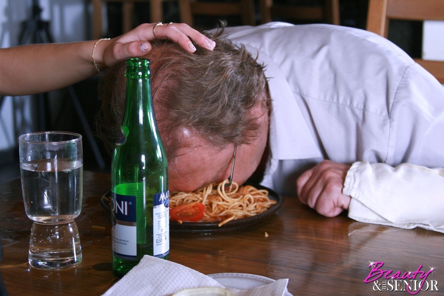 Young old sex. Senior waiter gets abused by - XXX Dessert - Picture 6