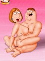 Naked toon Lois Griffin practicing her - Picture 3