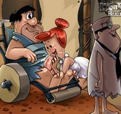 Toon milf Wilma Flintstone passionately fucking at home.