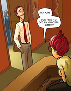 Toon sex comics. Latina girl performs exciting striptease.
