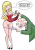 Sex comics. Old man wants to screw young blonde hottie!
