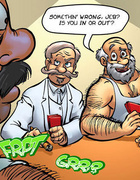 Adult comic. Men playing poker, and may not only..