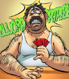 Adult comic toons. Anime girls doing blowjob under the table.