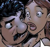 Erotic comics. Older men have conceived to arrange an orgy with busty