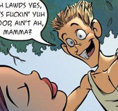 Erotic comics. Come on! Fuck me cussin! Don't stop!