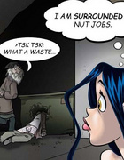 Porn comic. Anime Chicks depraved walks the night streets in search of