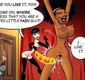 Comic porn pics. Two lesbians decided to try something new.