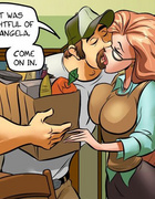 Sex comics. My husband completed homework, and now his wife wants to reward