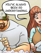 Comics for adults. Maid wants to fuck Big, manly, muscular guy.