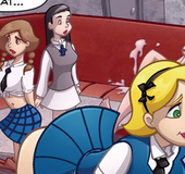Porn comix. Real man fucks girl in school uniform.