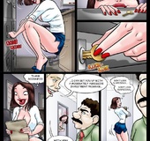 Adult comic pictures. Horny secretary seduces her boss!