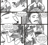 Cartoon porn comics. I wonder how wet Julia's pussy is?