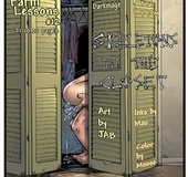 Sex toons. They are alone...in grandma's room...
