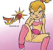 Porn comic. Horny blonde young lady!