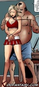 Bondage comics. Cruel perverts torture young cheerleaders!