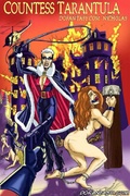 Bdsm cartoons. Countess Tarantula presented her new slaves to her guests!