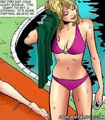 Bondage comics. Take my cock little slave! Or I'll make it very painful!