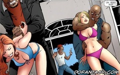 Bondage comics. Take my cock little slave! Or I'll make it very painful!