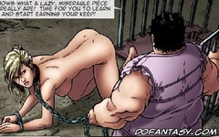 Horror comics. You're lazy miserable piece of meat! Time for you to learn and start earning your keep!