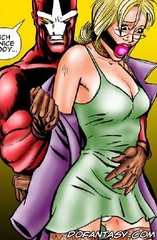 Adult bondage comics. Stalker humiliates blonde naked woman!