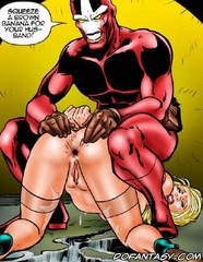 Adult bondage comics. Stalker humiliates blonde naked woman!