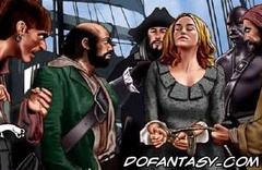 Slave girl. Pirates gang banged their captive girl!