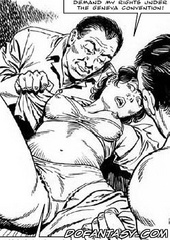 Bdsm art toons. Open your thighs wider. Let them all see your american pussy!