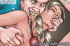 Bondage comics. Gotta stuff it all in...show play-pussy who's boss!