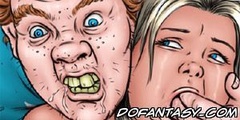 Bondage comics. Gotta stuff it all in...show play-pussy who's boss!