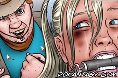 Bdsm cartoons. Blonde slavr girl fucked doggy style and get beaten!