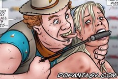 Bdsm cartoons. Blonde slavr girl fucked doggy style and get beaten!
