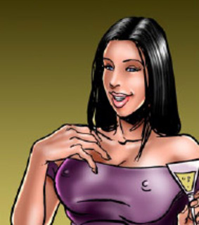 Humiliation comics. Sexy girl undresses in the bathroom!