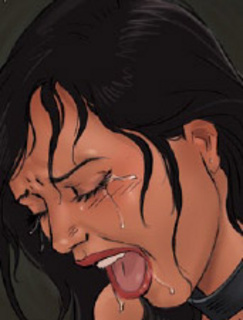 Slave cartoons. Sexy slave girl gets her nice ass hard spanked!