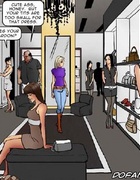 Adult bondage comics. Cute ass honey but your tits are too small for that