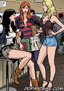 Bdsm art. White girls became a fuck slaves in harem!