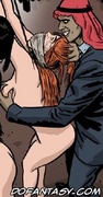 Sex slave comics. Redhead giel gets her nipples and asshole tortured!