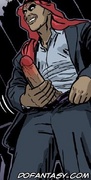 Fetish cartoons. Masters cum all over his slave's face!