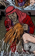 Bdsm art toons. Western girls are just fuck holes in harem!