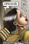 Slave comics. You know you have to pay to protection, without me you would be gangbanged daily here...