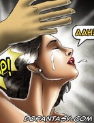 Bondage cartoons. Come her, slave! Bend over!