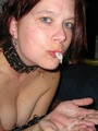 Collared slut wifes mouthful of cum - Picture 3