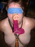 Blindfolded and bound wives