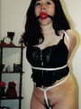 Wife ballgagged and blindfolded sucking - Picture 3